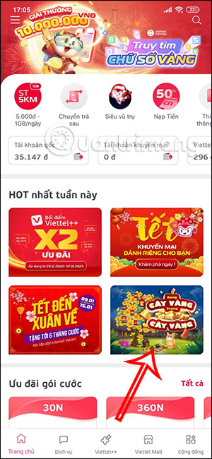 Viettel Golden Stick Winning Golden Stick Program on My Viettel