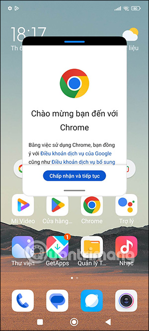 Giao diện cửa sổ nổi trên Xiaomi