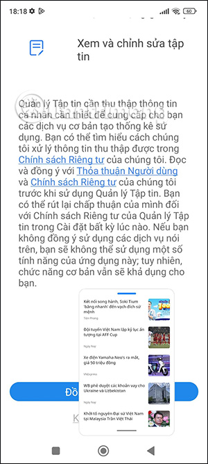Chỉnh vị trí cửa sổ nổi ứng dụng