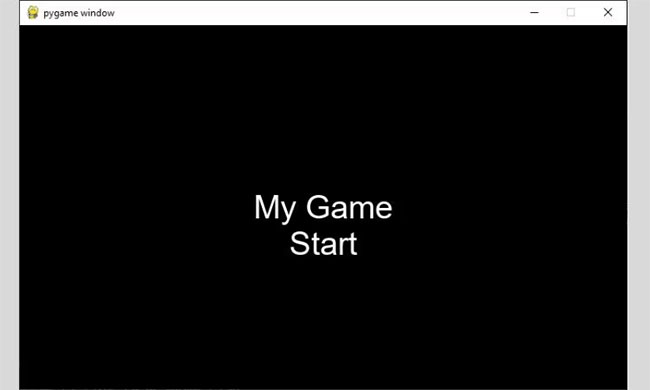 Tạo game đơn giản với màn hình Start bằng Pygame
