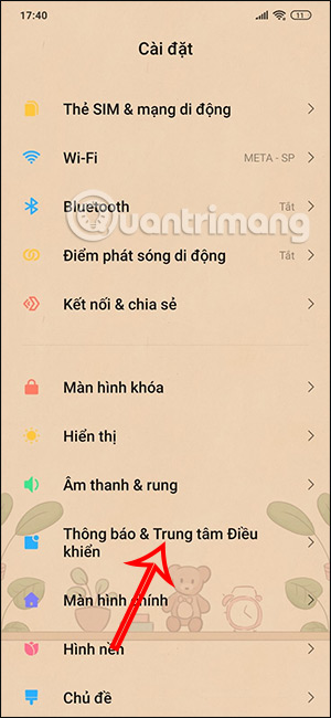 Trung tâm thông báo Xiaomi