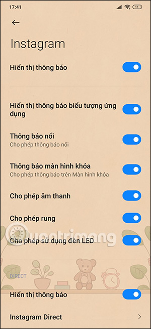 Bật thông báo pop-up trên Xiaomi