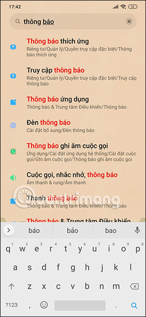 Chỉnh kiểu thông báo trên Xiaomi