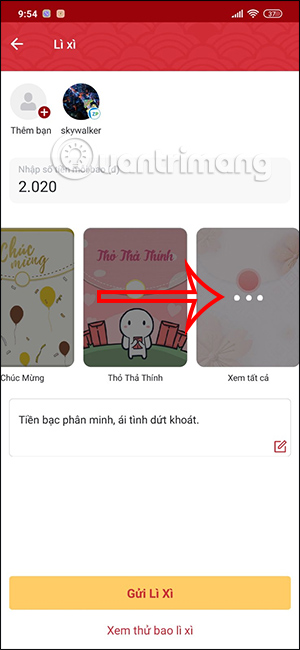 Mẫu bao lì xì ZaloPay