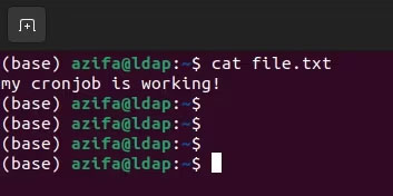 Terminal Ubuntu hiển thị nội dung của file văn bản