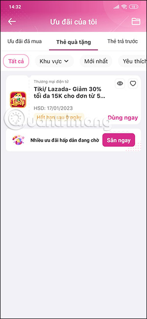 Nội dung phần quà nhận được