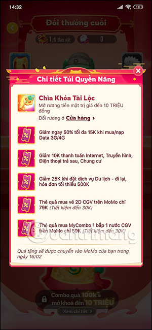 Phần thưởng Túi quyền năng