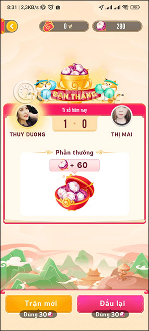 Phần thưởng măng cụt Lắc Xì 2023 MoMo