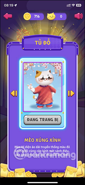 Thay trang phục cho mèo trong Mèo hí du ký