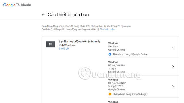 Cách Đăng Xuất Tài Khoản Gmail Từ Xa, Logout Gmail Từ Xa - Quantrimang.Com