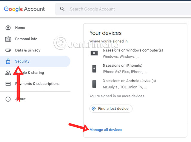 dang xuat tk gmail ios