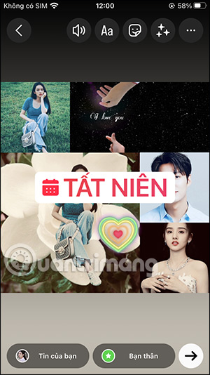 Đổi sticker sự kiện Instagram Story