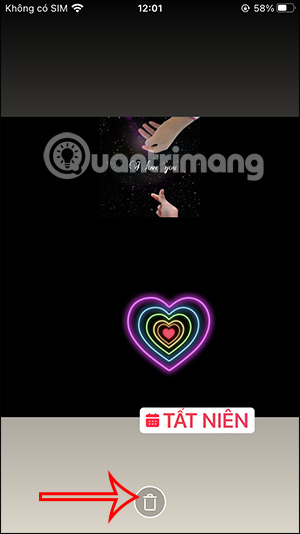 Xóa sticker sự kiện Instagram Story
