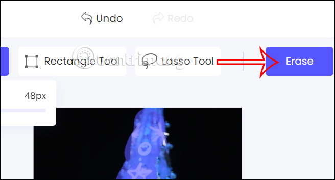 Xóa vật thể khỏi ảnh trên PicWish