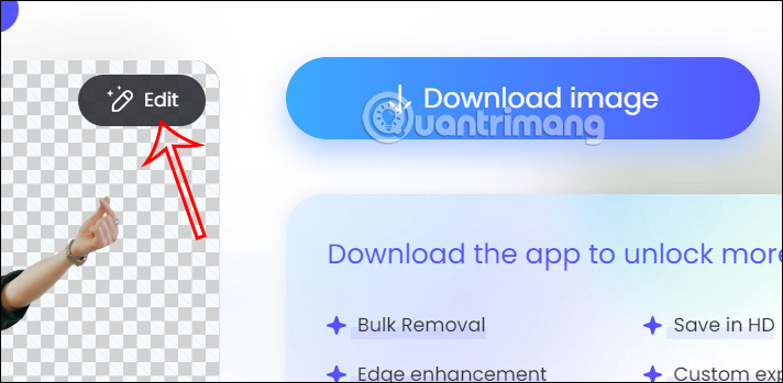 Chỉnh sửa ảnh xóa nền trên PicWish