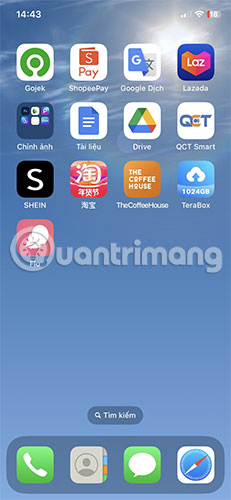 Đặt tất cả các ứng dụng muốn ẩn trên một trang màn hình chính riêng biệt