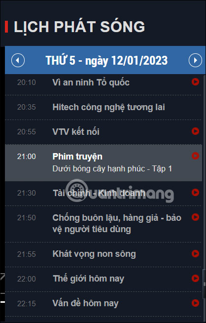 Xem phim Dưới bóng cây hạnh phúc trên VTV.vn