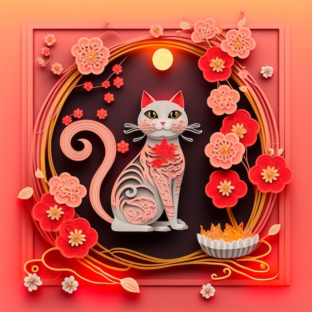 hình ảnh tết con mèo