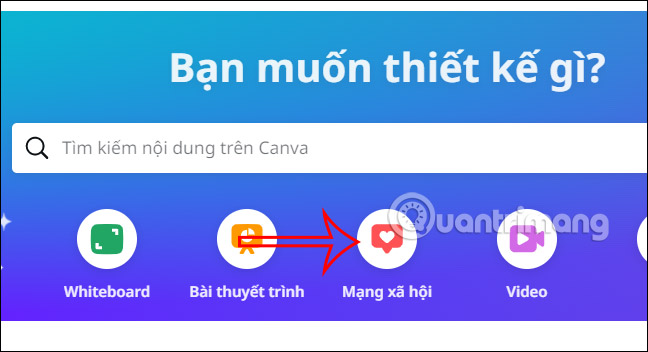 Thiết kế mẫu Mạng xã hội trên Canva