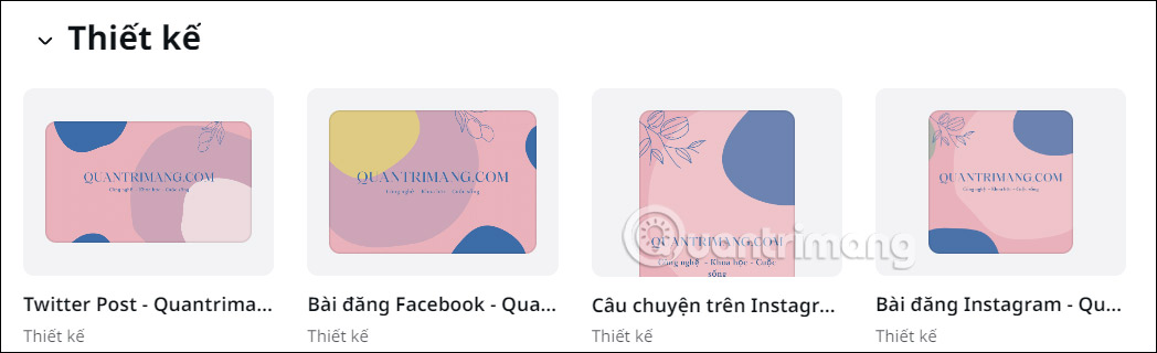 Tùy chỉnh mẫu thiết kế trên Canva