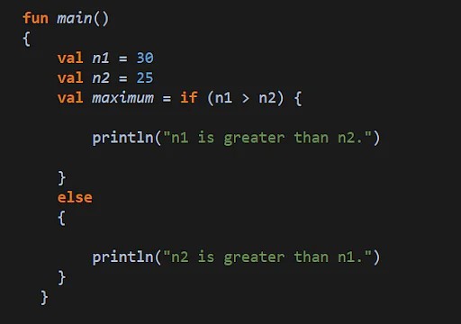Ví dụ về toán tử so sánh