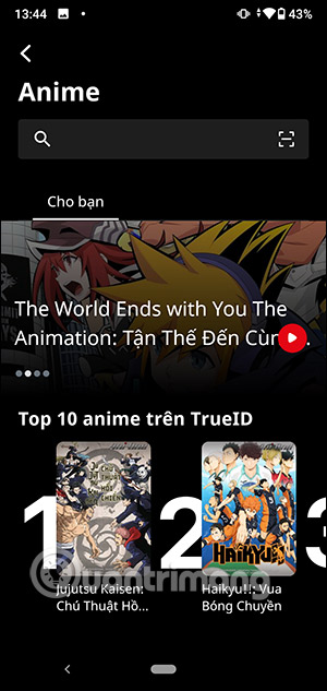 Phim anime trên TrueID