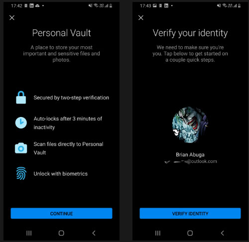 Personal Vault trên OneDrive