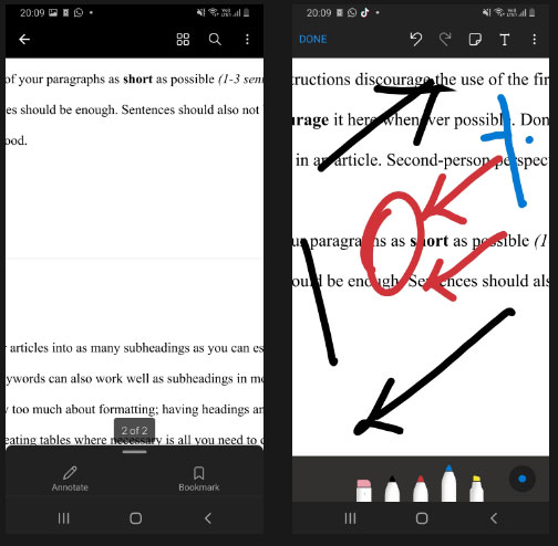 Tài liệu PDF được chú thích trên Onedrive