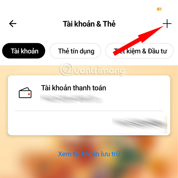 Nhấn vào  biểu tượng dấu cộng 