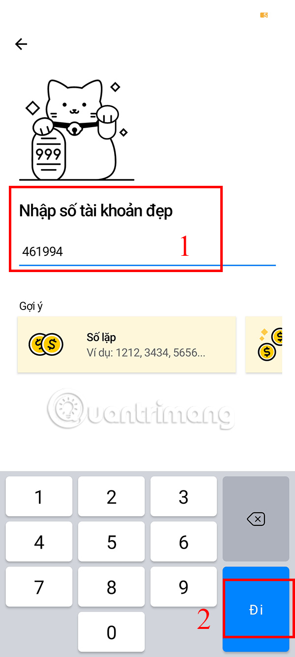 Nhập số đẹp mong muốn