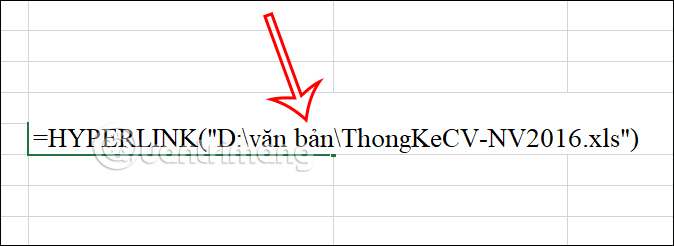Hàm Hyperlink liên kết tới file Excel khác
