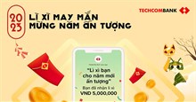 Hướng dẫn gửi lì xì trên ứng dụng Techcombank Mobile