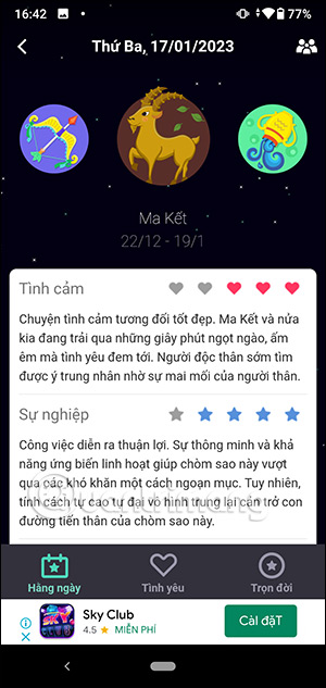 Xem thông tin 12 cung hoàng đạo