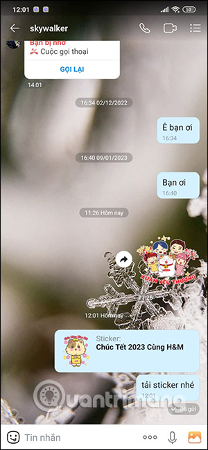 Chia sẻ sticker Zalo