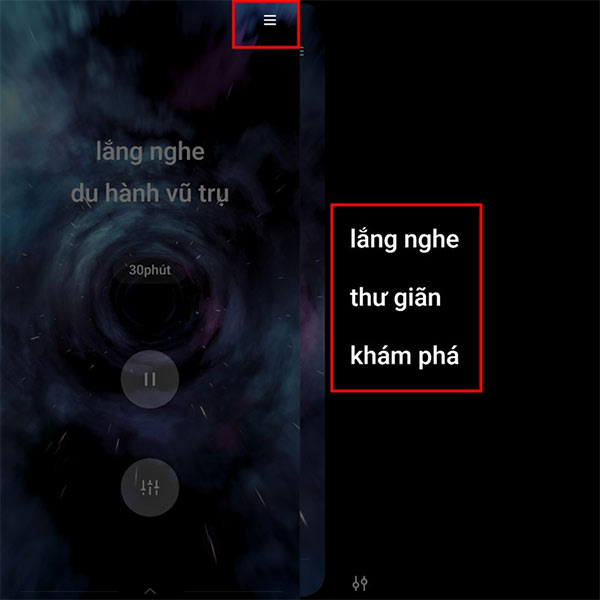 Chỉnh chế độ âm thanh nền trên O Relax