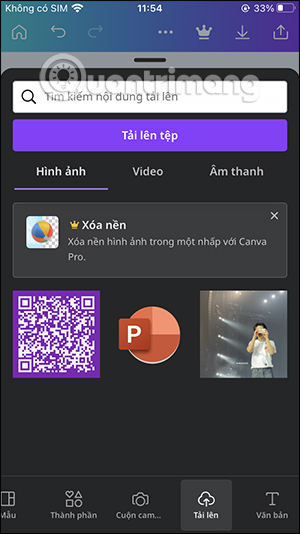 Tải tệp lên