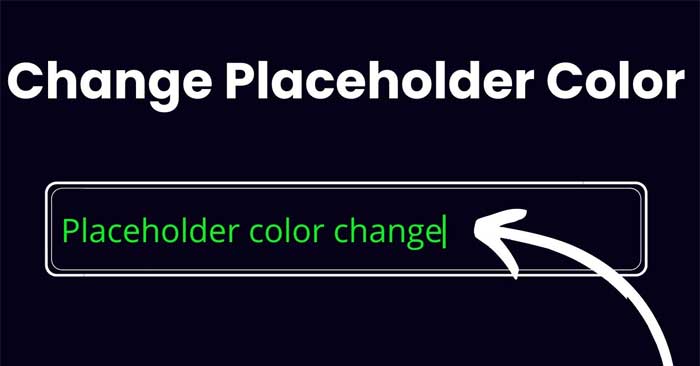 Cách thay đổi màu placeholder input HTML 5 với CSS - QuanTriMang.com