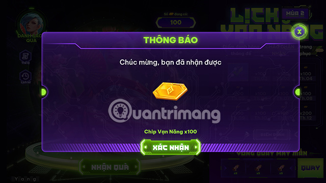 Các bước tham gia sự kiện Lịch Vạn Năng 2.0