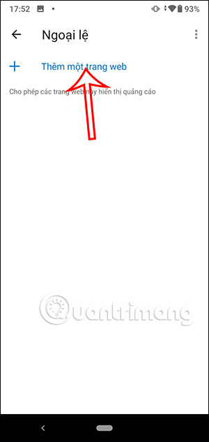 Chỉnh trình chặn quảng cáo Microsoft Edge