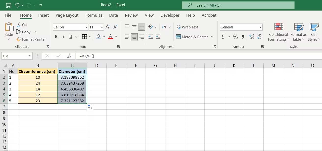 Nhập dữ liệu vào bảng tính Excel
