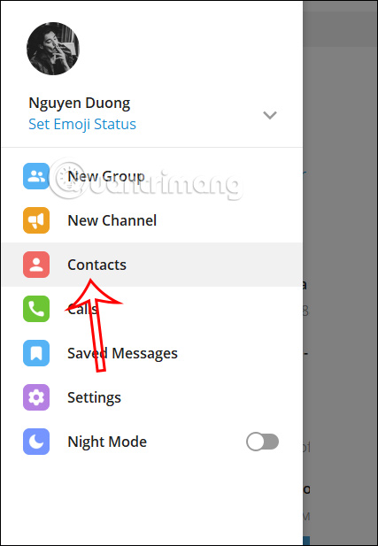Chọn thêm số điện thoại vào Telegram