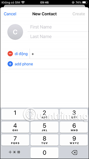 Điền số điện thoại vào Telegram
