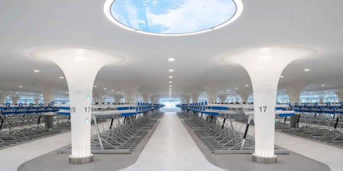 Có thể đỗ 7.000 chiếc xe đạp tại bãi đỗ xe ngầm dưới lòng đất này. Ảnh amsterdam.