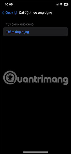 Thêm ứng dụng