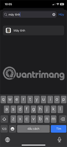 Nhập Máy tính vào hộp tìm kiếm