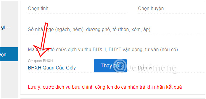 Thông tin người đóng BHXH tự nguyện