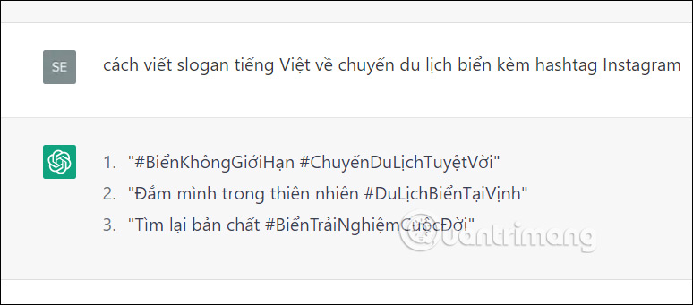 Dịch Việt sang Anh trên Chat GPT