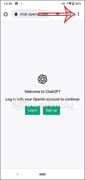 Tùy chọn trang web ChatGPT