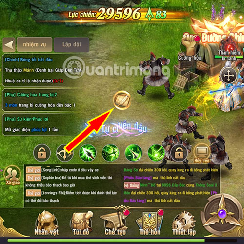 Nhập code Kiếm Rồng