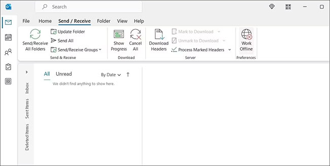 Làm việc ngoại tuyến trong MS Outlook